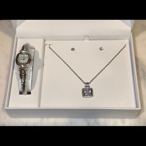 L & Co. Watch, Necklace and Earring Set